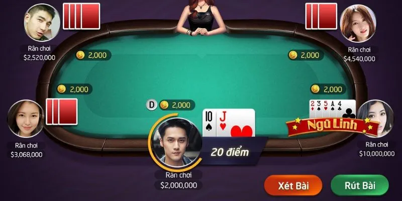Diễn biến giai đoạn 2 của ván xì dách